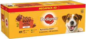 Mixed Selection in Jelly 40 Pouches, Adult Wet Dog Food, Megapack (40 x 100 g)