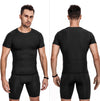 1 Pack or 3 Packs Compression Tops for Men Short Sleeve Mens Running Top Mesh Design Quick Dry Base Layer Top for Gym Sports Fitness Workout Cycling,Training