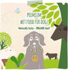 - Premium wet food for dogs - naturally delicious - BIO beef with courgette, 6 pack (6 x 400g), grain-free with extra meat