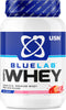 Blue Lab Whey Protein Powder: Strawberry - Whey Protein 908g - Post-Workout - Whey Isolate - Muscle Building Powder Supplement With Added BCAAs