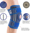 Knee Support Brace Stabilised Open Patella - For Knee Pain Arthritis, Joint Pain, Meniscus Tear, Ligament Injuries, Running - Adjustable Compression Knee Support Patella Knee Strap