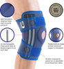 Knee Support Brace Stabilised Open Patella - For Knee Pain Arthritis, Joint Pain, Meniscus Tear, Ligament Injuries, Running - Adjustable Compression Knee Support Patella Knee Strap