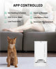 Automatic Cat Feeder, 2.4GHz Auto Cat Feeder with App Control 3L, Low Food & Blockage Sensor, 304 Stainless Steel Bowl, Fresh Lock Technology,1-30 Meals/Day Anti-Clog Pet Feeder, White