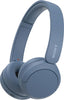 WH-CH520 Wireless Bluetooth Headphones - up to 50 Hours Battery Life with Quick Charge, On-ear style - Blue