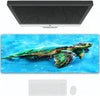 Mouse Pad Gaming Large Desk Pad Washable Mouse Pad Laptop Desk Mat,Big sea turtle watercolor painting,Home Mouse Pad with Anti-Slip Rubber Base,16x35.5 in