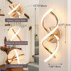 Wall Lamp LED Gold Modern Elegant Spiral Indoor Wall Lights for Bedside Bedroom Living Room Hallway Wall Lighting Fixture Warm White Light 24W