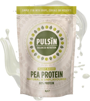 - Vegan Pea Protein Powder Unflavoured - 1kg - 8.0g Protein, 0g Carbs, 41 Kcals Per Serving - Gluten Free, Palm Oil Free and Dairy Free - May Contain SOYA.