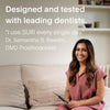 Sustainable Sonic Toothbrush - Electric Toothbrush Adults - Slim and Powerful Travel Toothbrush - Recyclable Plant-Based Head, 2 Modes, Mirror-Mount, and Charging Stand