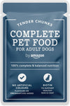 Complete Food for Adult Dogs, Meat Selection in Gravy, 4.8 kg (48 Packs of 100g)