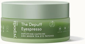 eye patch - THE DEPUFF EYESPRESSO, Depuffing caffeine and green tea eye patches, Korean cosmetics (90g)