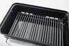 Go-Anywhere Charcoal Grill, 42 x 26cm Grill Area, Lightweight Portable BBQ Grill, Table Camping Grill with Porcelain-Enamelled Bowl & Lid, Folding Legs - Black (1131004)