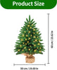 Small Christmas Tree with Lights, 60cm/2ft Christmas Tree with 40 LED Lights Artificial Table Top Christmas Tree Miniature Pine Xmas Tree for Home Office Desk Indoor Christmas Decorations