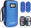 Insulin Pen Case with 2 Big Ice Packs for Diabetes Supplies - Medicine Cool Bag with Temperature Display, Large Capacity Insulin Cooler Travel Case by  (Blue)