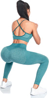 Women's Seamless High Waisted Yoga Leggings Stretch Gym Workout Running Leggings