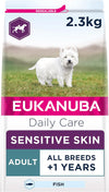 Sensitive Skin Hypoallergenic Complete Dry Dog Food for Adult Dogs with Fish 2.3 kg