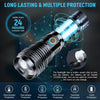 Torches Led Super Bright, 150000 High Lumens Rechargeable Torch, XHP70.2 Powerful Flashlight with Zoomable, 5 Modes Zoomable IPX7 Waterproof Brightest Torch for Camping Emergency