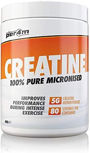 Creatine Powder | 80 Servings of 100% Pure Micronised Creatine Monohydrate | Unflavoured 400g