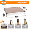 Pet Products Original Pet Cot Elevated Pet Bed All Season Tan Mesh Medium 25 X 32 X 7 Inches