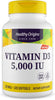 High Strength Vitamin D3 5,000 UI Softgel Capsules - Immune Support, Optimal Absorption - Year-Round Wellness for Bone Health and Vitality