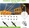 Garden String Light, 30M/100Ft IP45 Waterproof LED Festoon Lights Outdoor, Indoor Outdoor Globe String Lights for Garden, Yard, Wedding, Christmas, Backyard, Terrace, Party, Patio