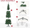 6.5FT Tall Pencil Slim Artificial Christmas Tree with Realistic Branches, Tip Count and Pine Cones, Pine Needles Tree, Xmas Decoration, Green