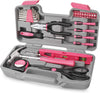 39pc Pink Ladies Tool Kit - Essential DIY and Home Repair Tools Set for Women