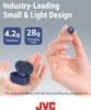 HA-Z330T-A Compact True Wireless Earbuds Active Noise Cancelling Lightweight Stylish Design BT 5.2 Waterproof (IPX4) 21 Hours Playtime Low Latency Mode for Games (Blue)