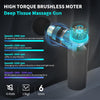 Massage Gun Mini Deep Tissue, Muscle Massage Gun with 4 Silicone Heads 5 Levels, 3200 rpm 1.03lb Portable Suitcase Quiet Percussion Massage Gun for Muscle Relaxation Long Battery Life Type -C