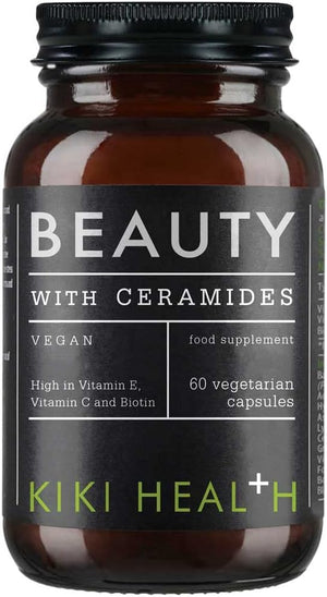 - Beauty Capsules with Plant-Based Ceramides - High in Vitamin C, Vitamin E, Biotin and Zinc - for Maintenance of Normal Hair and Skin - 60 Vegetarian Capsules