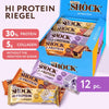 High-Protein Bars Mix Box, 30% Protein, Low Carb, No Added Sugar, 5g collagen, Fiber-Rich, Low-Calorie, 12x40g