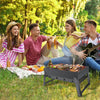 "Portable Stainless Steel BBQ Grill - Perfect for Picnics, Camping, and Travel!"
