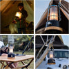 Rechargeable Camping Light, LED Retro Water Resistant Lantern, 5000mAh Power Bank, Dimmable Tent Light Rechargeable Lanterns for Living Room, Camping, Fishing, Hiking, Power cuts