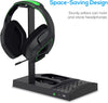 Vertical Charging Cooling Stand Compatible with Xbox Series S Accessories with Rechargeable Battery, Charging Station with Cooling Fan System + 2x1400mAh Batteries + Headset Holder - Black