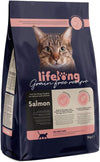 Amazon Brand -  - Dry Cat Food for Adult Cats, Grainfree Recipe with Fresh Salmon, 1 Pack of 3kg