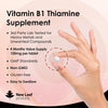 Vitamin B1 Thiamine Supplement 100mg (4 Months Value Supply) Thiamine Vitamin B1 High Strength – Heart Health, Healthy Nervous System, Immune Health, Energy Release Vegan, Gluten-Free, UK,120 Tablets