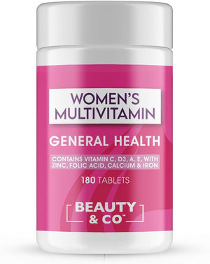 Women's Multivitamin Tablets, . 180 Tub, Contains 23 Vitamins and Essential Minerals