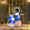 4ft Inflatable Christmas Snowmen Family Xmas LED Outdoor Indoor Holiday Decorations Yard