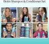 Rosemary & Biotin Shampoo and Conditioner Set - Paraben and Sulphate Free Hair Shampoo and Conditioner for Thinning Hair and Dry Scalp with Nourishing and Volumising Shampoo Essential Oils - 236mL