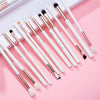 Eye Brushes 15Pcs Professional Makeup Brushes Make up Brush Set Cosmetics Tools Eye Liner Shader Wood Handle Natural-synthetic Hair,T217