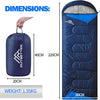Sleeping Bags for Adults 3 Season Backpacking Lightweight Waterproof Cold Weather Sleeping Bag for Kids Warm Camping Hiking Outdoor Travel Hunting with Compression Bags