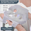 Cooling Face Mask -Halo Mask- Hot or Cold Face Ice Pack for Depuffing- Sinusitis Treatment - Great for Stress, Swelling, Migraine or Wisdom Teeth Pain- Gel Face Mask Cold Pack Ice Mask Therapy