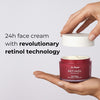 RETINOL INTENSE 24h Cream (100ml) - Anti Aging Face Moisturiser with Retinol, Face Moisturizer for Women, Night Cream with Hyaluronic Acid, Vegan & Microplastic-Free