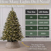 Cluster Christmas Tree Lights, Warm White LED Fairy Lighting with Timer, Indoor & Outdoor, Mains Operated, 8 Light Modes Flashing & Static, Green Cable (1000 LED / 12.48m Lit Length)