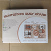 Wooden Busy Board for Toddlers - Activity Board Sensory Toys Fidget Board Montessori Toys 1 2 3 Years Old Travel Toys for Plane Fine Motor Skills Gift for Girls Boys