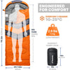 Sleeping Bags for Adults & Kids Sleeping Bag 3-4 Season - Ultralight Backpacking Sleeping Bag Cold Weather & Warm, Lightweight Compact, Single Adult Girls Boys Winter Sleep Camping Accessories