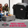 BBQ Cover, Gas Barbecue Cover fits Weber BBQ, Char Broil, Outback and more, Waterproof, Heavy Duty, Windproof, Rip-Proof, UV Resistant Barbecue Covers (183L x 66W x 130H cm, Black)