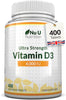 Vitamin D3 4000 IU - 400 Vegetarian Tablets - 13 Month Supply - High Strength 100 mcg Vitamin D - Immune System, Bone and Muscle Function Support -