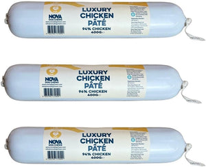 - Dog Food Chicken Pate Tube Pack Of 3x 400g. Single Protein Wet Dog Food Pate For Dogs With 100% Natural Ingredients & High Meat Content. Treat Pet Food For Adult Dogs