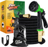 Plus Value Pack! Lightweight Expandable Garden Hose Pipe - 8 Function Spray Gun - No-Kink Flexibility - Extra Strength Garden Hoses - Includes Carry Case & Hook for Easy Storage (15 Metres)