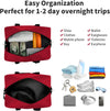 Small Duffle Bag 14 inch Carry On Mini Duffel Bag Lightweight for Travel Gym Sport-Red